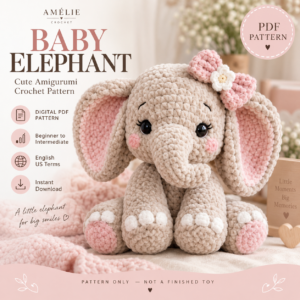 Baby Elephant Crochet Pattern - Hero